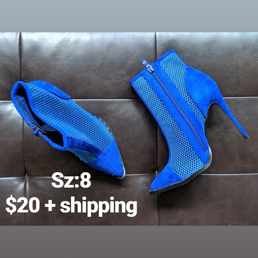 Blue booties